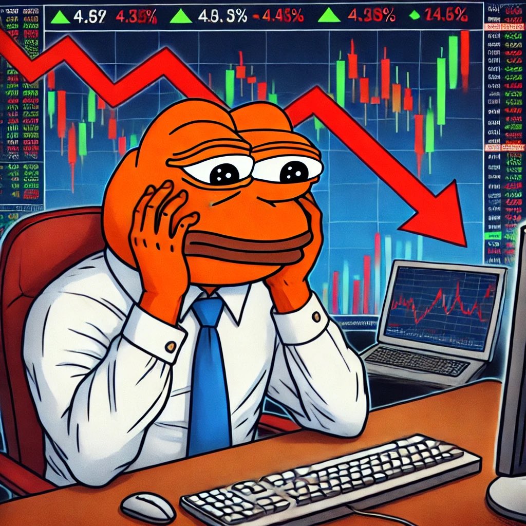 The market’s down, but stress levels are at an all-time high!

#Crypto #BearMarket $DOGE $SHIB $PEPE $BONK $WIF $FLOKI $BRETT $MEW $POPCAT $MOG $PNUT $BOME $APU $GIGA $SLERF $TOSHI $NEIRO $SPX $XAI $TRUMP $PI $XRP $HBAR $ETH $SOL