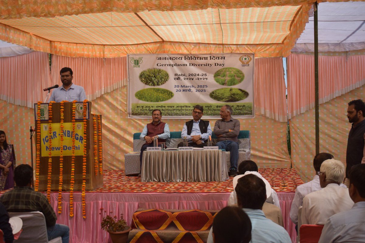 Kuldeep Tripathi (@kuldeeppgr) on Twitter photo #Germplasm Diversity Day organized <a href="/INbpgr/">ICAR-NBPGR</a> Issapur Farm. Fieldpea diversity on display including #CWRs.
Thanks to <a href="/IcarIipr/">ICAR-Indian Institute of Pulses Research, Kanpur</a> for sharing AICRP germplasm of #Fieldpea and <a href="/ICARDA/">ICARDA</a> for #CWRs #Germplasm Diversity Day organized <a href="/INbpgr/">ICAR-NBPGR</a> Issapur Farm. Fieldpea diversity on display including #CWRs.
Thanks to <a href="/IcarIipr/">ICAR-Indian Institute of Pulses Research, Kanpur</a> for sharing AICRP germplasm of #Fieldpea and <a href="/ICARDA/">ICARDA</a> for #CWRs