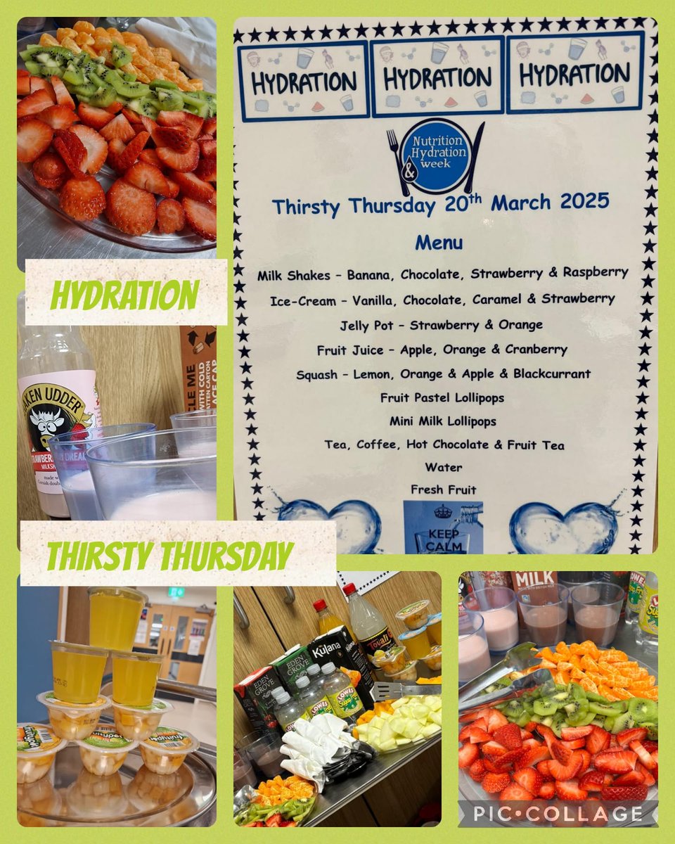 Celebrating Thirsty Thursday as part of nutrition and hydration week, we'll done to all the team around the county #nutritionandhydrationweek #hca