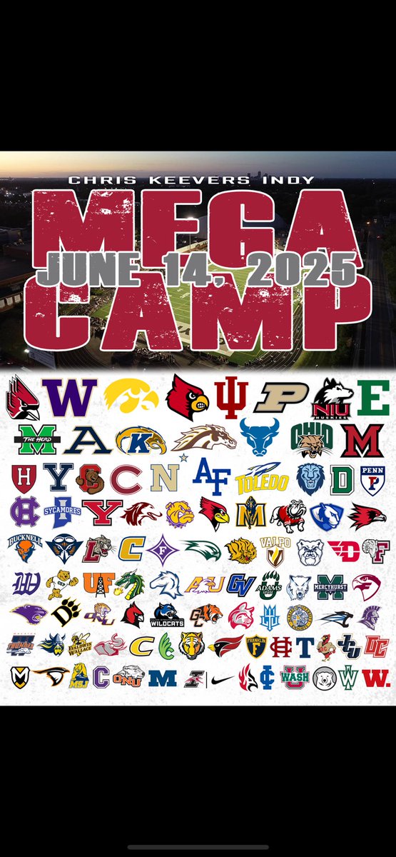 🚨🚨 Chris Keevers Mega 🚨🚨

We have sold out every year of the camps existence‼️

Get signed up while there is still time⏰ 

🏈 Chris Keevers Indy Mega Camp
🗓️ Saturday, June 14
📍 Key Stadium (UIndy Campus)
🔗 chriskeeversfootball.com

#GoHounds | #TogetherWeWin