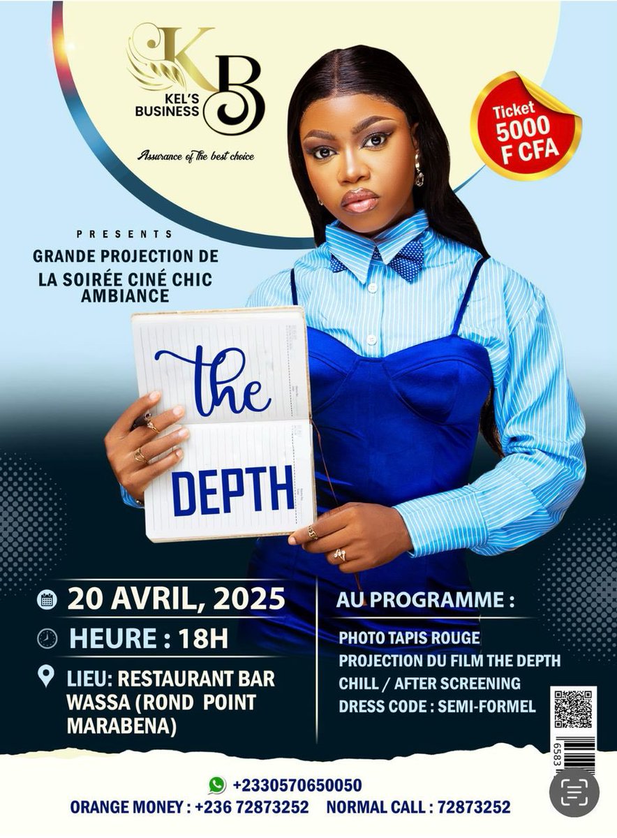 #Cinema 🇨🇫: The Depth : La première d’un long métrage centrafricain 
Plongez au cœur d’une histoire captivante qui met en lumière les défis, les espoirs et les réalités de la vie estudiantine à l’étranger.