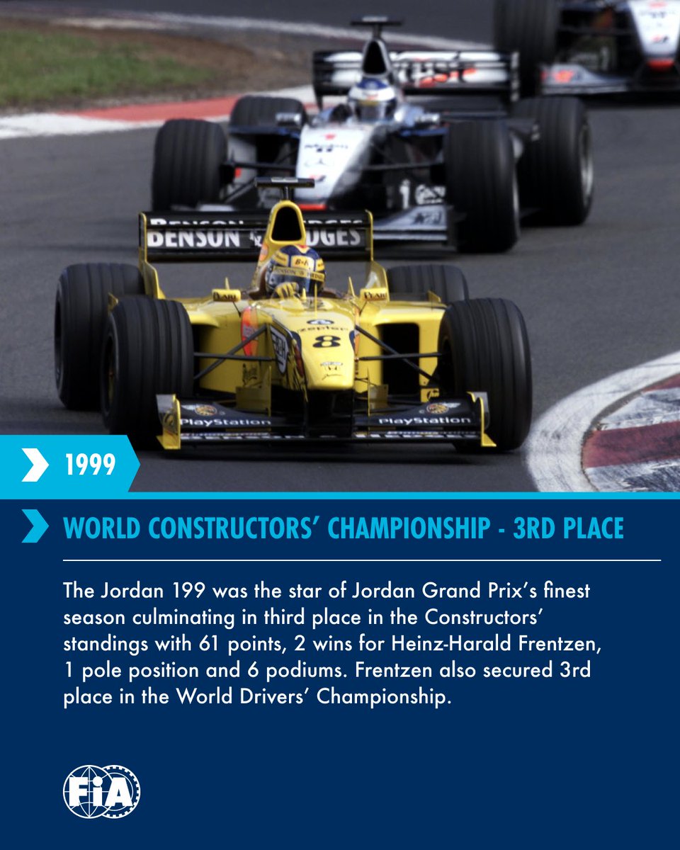 1) The Jordan 199 was the star of Jordan Grand Prix's finest