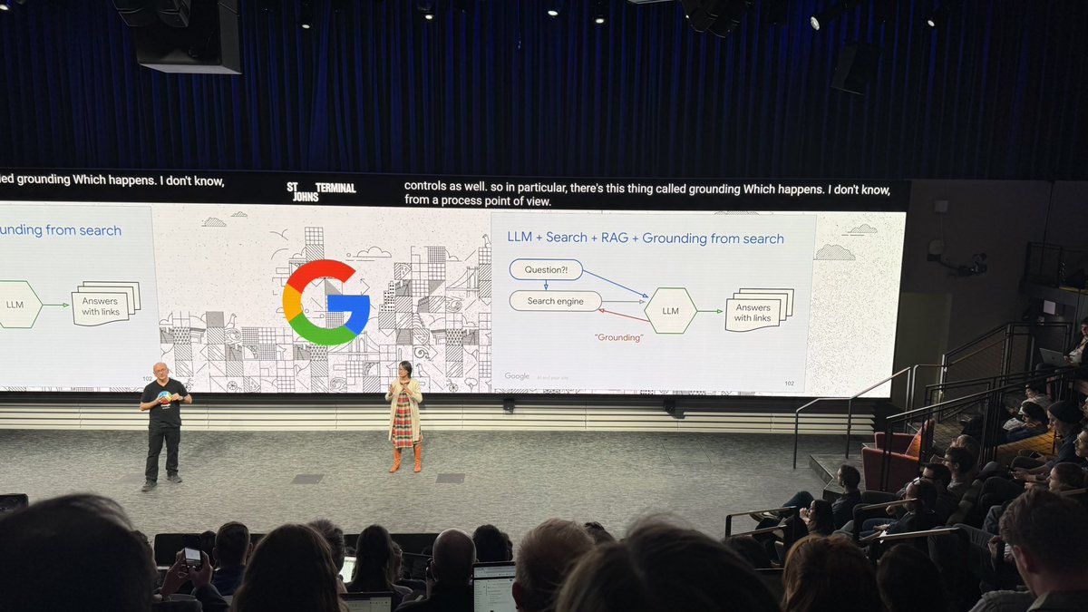 LLM + Search +  RAG + Grounding = figures out where the information is actually mentioned, then show the links in the response. 

In AIO and AI Mode, you see links attached. 

This is only possible because of grounding - it confirms that the information is actually there.