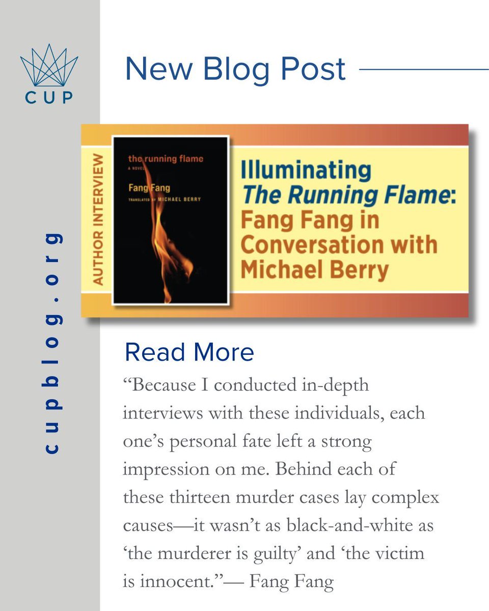Columbia University Press (@columbiaup) on Twitter photo "Despite the fact that these people were murderers, in daily life, they appeared to be just like any other ordinary individual."— Fang Fang. buff.ly/raUobA5 <a href="/Bairuiwen/">Michael Berry</a> #WomensHistoryMonth #HerStory#ChineseLiterature #ContemporaryChineseAuthors #ChineseNovelsInTranslation "Despite the fact that these people were murderers, in daily life, they appeared to be just like any other ordinary individual."— Fang Fang. buff.ly/raUobA5 <a href="/Bairuiwen/">Michael Berry</a> #WomensHistoryMonth #HerStory#ChineseLiterature #ContemporaryChineseAuthors #ChineseNovelsInTranslation