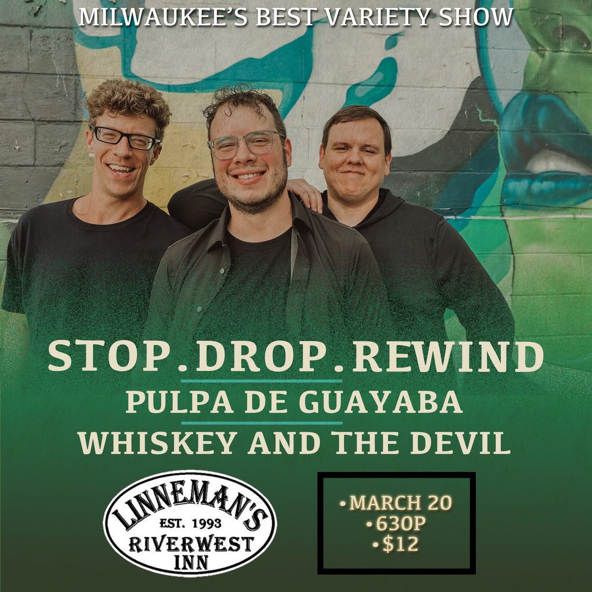 Our first Wisconsin show of 2025 is happening in Milwaukee TONIGHT! Who’s coming to hang with us?