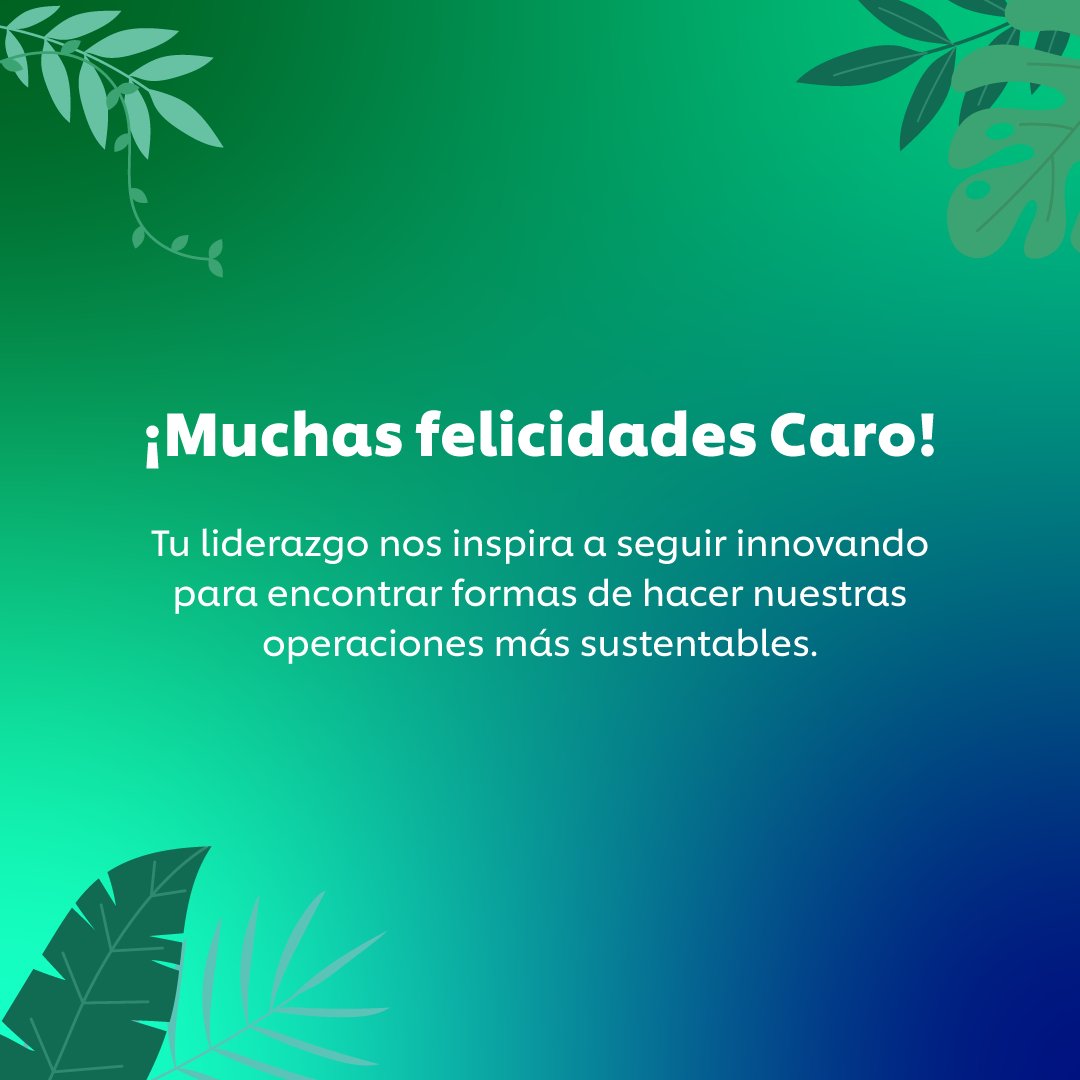 En Unilever trabajamos para ser un negocio sustentable que beneficie a las personas y al planeta. Por eso, estamos orgullosos de que nuestra VP de Supply Chain Foods LATAM, Carolina Cardoso, fue reconocida como una de "Las 50 Mujeres comprometidas con el medio ambiente".