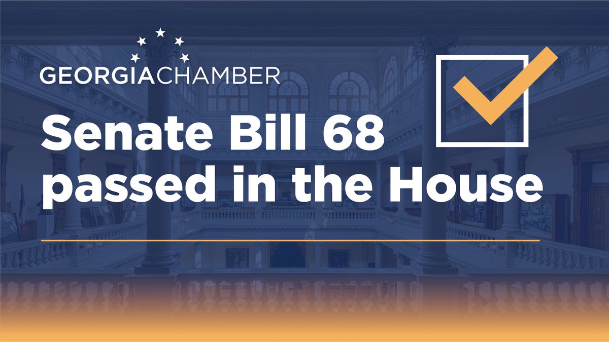 GAChamber's tweet photo. The #GAChamber has issued a statement after the Georgia State House of Representatives passed #SB68, the omnibus bill in @GovKemp's comprehensive tort reform package.
READ MORE: https://t.co/IsksJASept https://t.co/habRuOKvBd