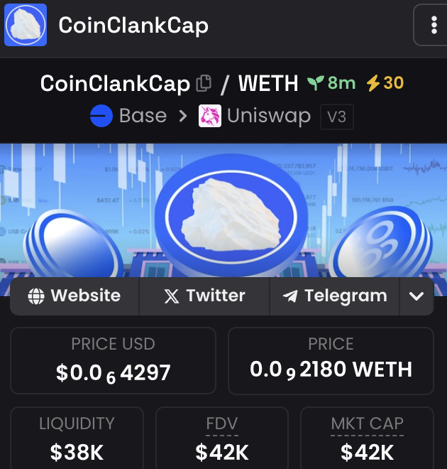 clankcap's tweet photo. Dex Paid

https://t.co/R7WW9auSdm

CoinClankCap 0xDeF8Ea866986C867f437e77A1202CeB31a5158d5 https://t.co/rSzsOzZ3Zn