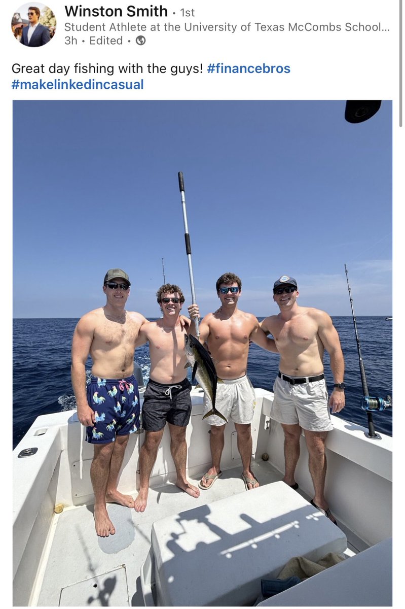 5thyearburner's tweet photo. Folks this is getting outta hand ✋
#financebros #makelinkedincasual #SEClinkedin https://t.co/yV3SX6FHC7