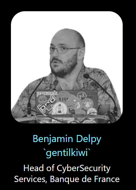 BlueHat IL (@bluehatil) on Twitter photo Time to spill the secrets! The legendary Benjamin Delpy <a href="/gentilkiwi/">🥝🏳️🌈 Benjamin Delpy</a> is returning to the BlueHat IL stage as a keynote speaker! Curious about the other three? Get all the details - and your last chance to register - right here: microsoftrnd.co.il/bluehatil/conf… Time to spill the secrets! The legendary Benjamin Delpy <a href="/gentilkiwi/">🥝🏳️🌈 Benjamin Delpy</a> is returning to the BlueHat IL stage as a keynote speaker! Curious about the other three? Get all the details - and your last chance to register - right here: microsoftrnd.co.il/bluehatil/conf…