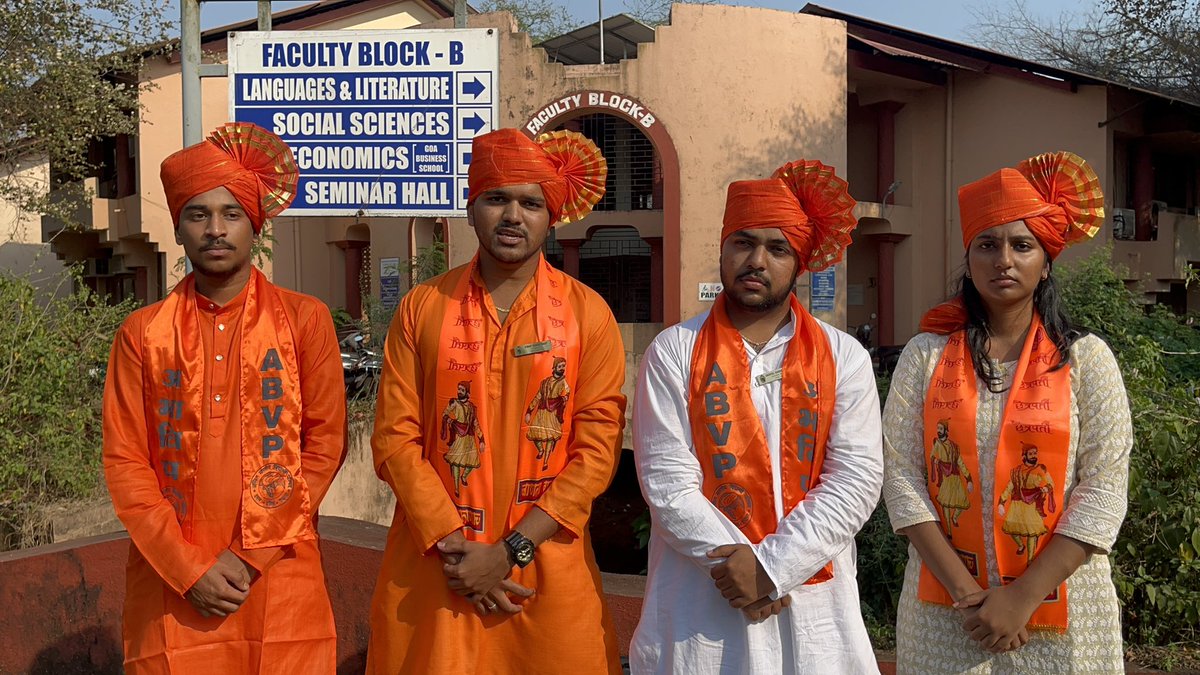 vinaysraut's tweet photo. The Goa University Students Council, organized Shivjayanti Utsav on 19th Feb 2025 to honor Chhatrapati Shivaji Maharaj. Students from various colleges participated in a rally, paying tribute to his legacy of valor, leadership &amp; good governance. #ShivJayanti2025 #GoaUniversity https://t.co/WD0Qx2a1Uh