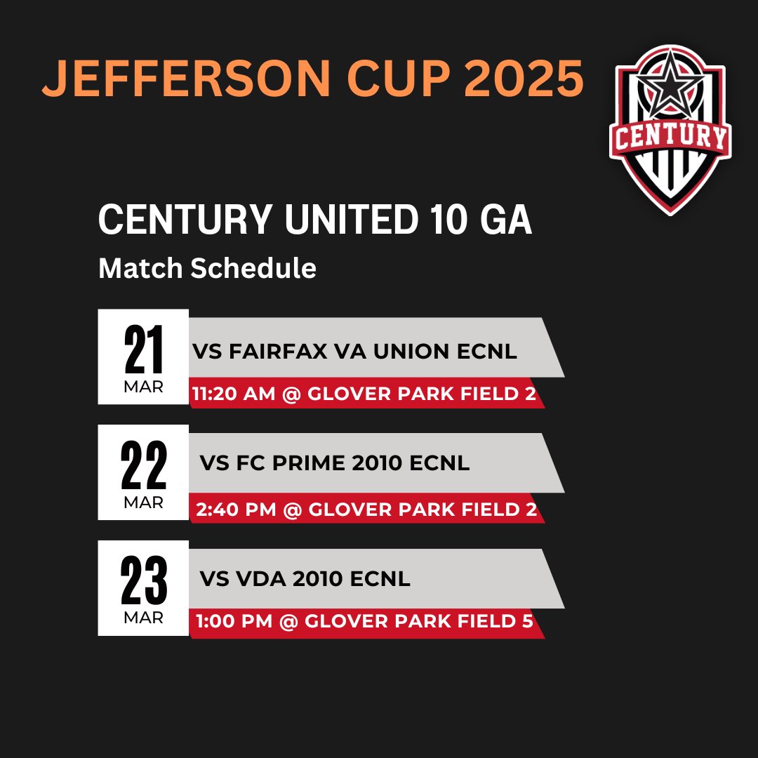 Our 2010 GA is ready to take on the #JeffersonCup2025! #RepCentury