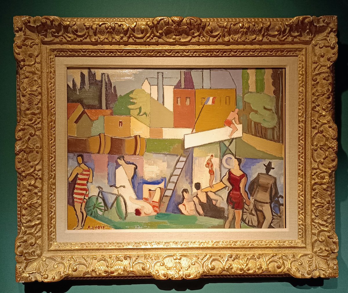 À l'hôtel <a href="/Drouot/">Drouot</a>, une pièce exceptionnelle (photos 1 et 2) : un fragment du manteau de sacre de Nicolas II, tsar de toutes les Russies, 14 mai 1896.
Albert Marquet, Port de La Rochelle,
André Lhote, Les Baigneurs.
