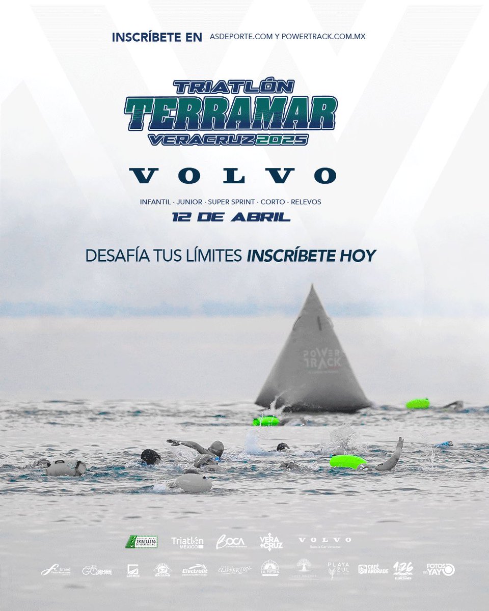 ¡Falta poco! 🏊‍♂️🚴‍♂️🏃‍♂️
El Triatlón Terramar en Boca del Río, Veracruz, es el 12 de abril. ¡Solo quedan semanas!

👉 Inscríbete ya: asdeporte.com/evento/triathl…
TYR, el timer oficial, garantiza precisión en cada segundo. ⏱️

👉 ¡No te quedes fuera! 👈
#Triatlón #Terramar #BocaDelRío #TYR
