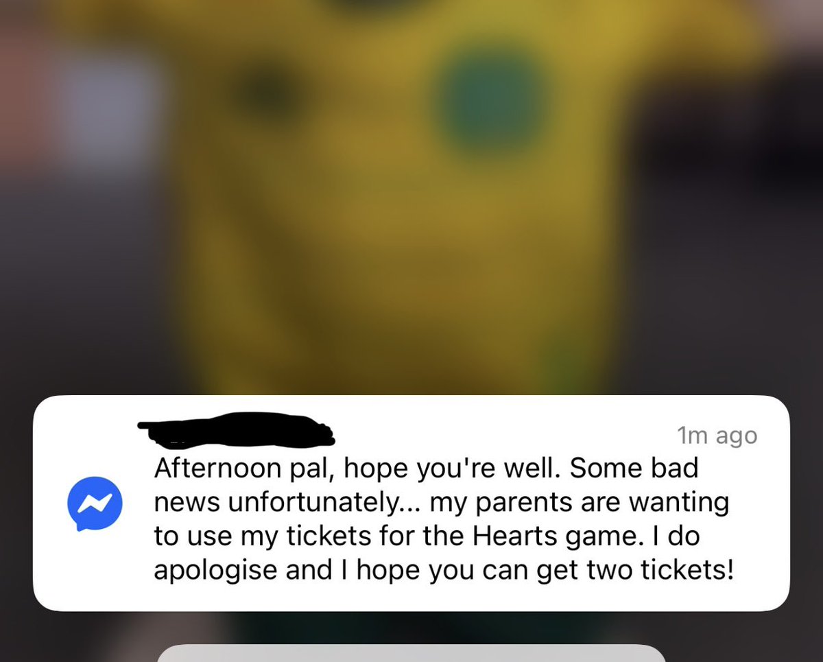 Been let down for hearts game next week after booking hotel and sorting travel arrangements and not buying tickets in general after thinking already got tickets…looking for two tickets sat together for next week (my partners first game) <a href="/SparesCeltic/">Celtic Spares</a> RTs appreciated, thanks.