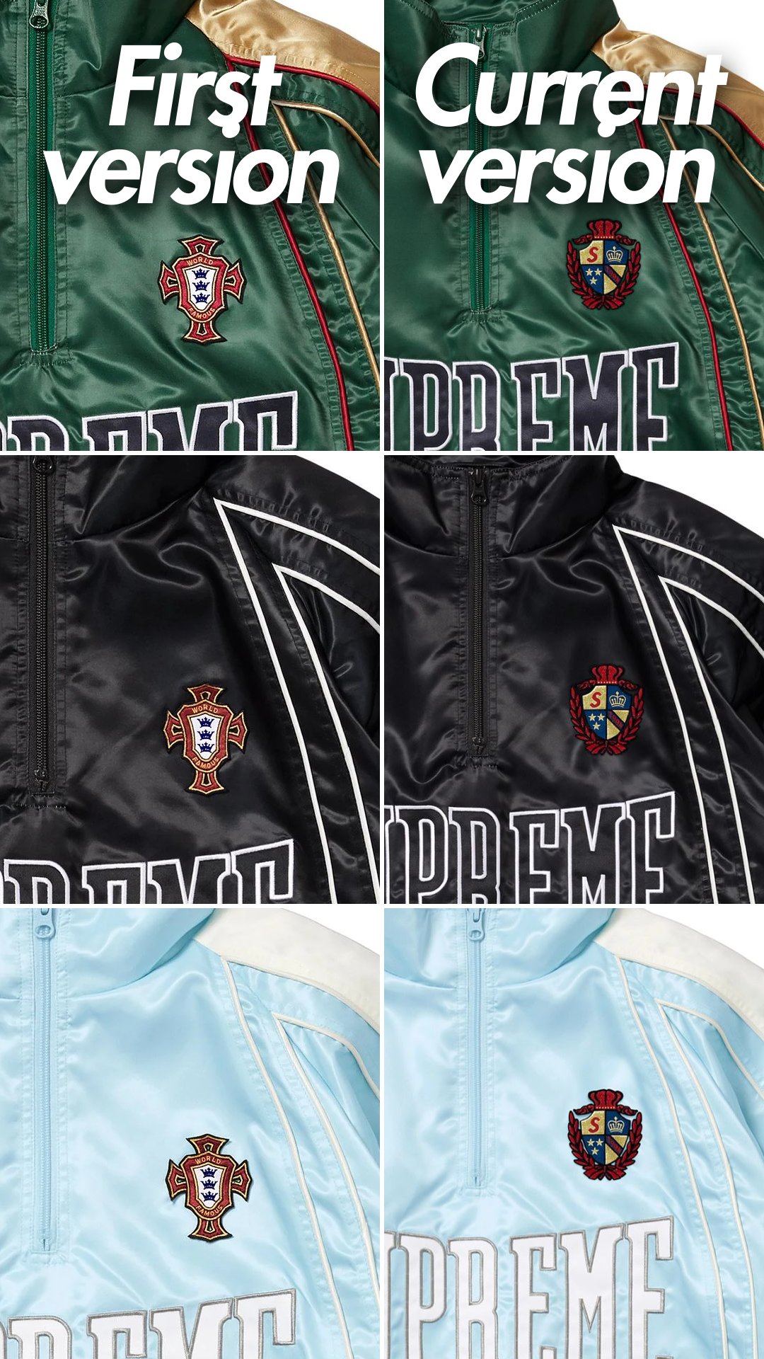 【2025モデル】Supreme Satin Piping Pullover Supreme Satin Piping Pullover Light Blue Men's - SS25 - US