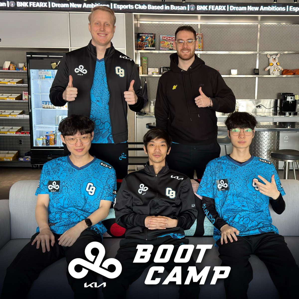 The Cloud9 Kia Korea Bootcamp is complete ✅

Thanks <a href="/Kia/">Kia America</a> for providing us with this incredible experience to improve for Split 2!

Can we get a ‘Thank You Kia’ in the chat? 👇