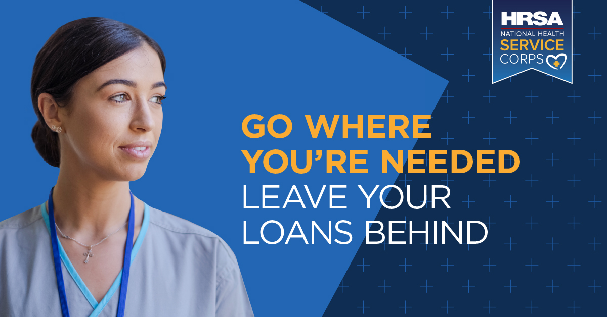 Calling all clinicians – the application for our three loan repayment programs is now open through May 1! 🎉 Let us help you get a jumpstart on your future with up to $100,000 in student loan relief.

Find the right program for you and apply: ow.ly/jZTU50VlxUp #StudentDebt
