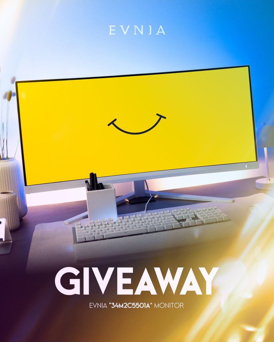 evniaglobal's tweet image. No better way to celebrate Happiness Day than by making YOU happy! 😄
We’re giving away an Evnia 34M2C5501A monitor🎁

How to enter:
✅ Follow @evniaglobal
✅ Like &amp;amp; RT
✅ Comment what makes you happiest + #EvniaHappy

Entries open until March 27th — winner revealed March 28th!🎉