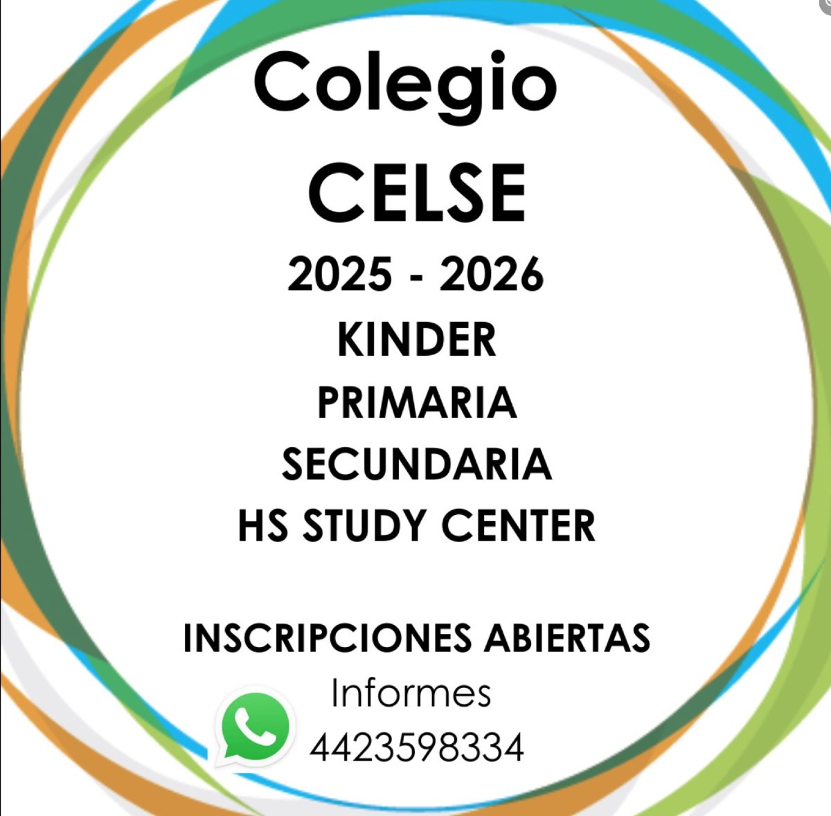 ADQueretaro's tweet photo. ¡Ven y conoce el Colegio #Celse! 🎓 Alto #rendimiento académico 📚, programa #WeLiveinEnglish , instalaciones seguras y formación humana . ¡Despierta tu potencial! 🌟
https://t.co/RkkNllqiOX https://t.co/Yb8Jcyn8vf
