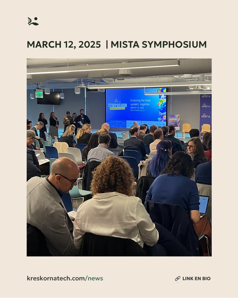 kreskornatech's tweet photo. Redefining Nutrition: Kresko RNAtech at MISTA Symposium in San Francisco. 

We were honored to participate in the MISTA Symposium, an exclusive gathering of top industry leaders, scientists, and innovators shaping the future of food and nutrition. 

➕ https://t.co/GUP9LeVFmt https://t.co/inIZoDHLLl