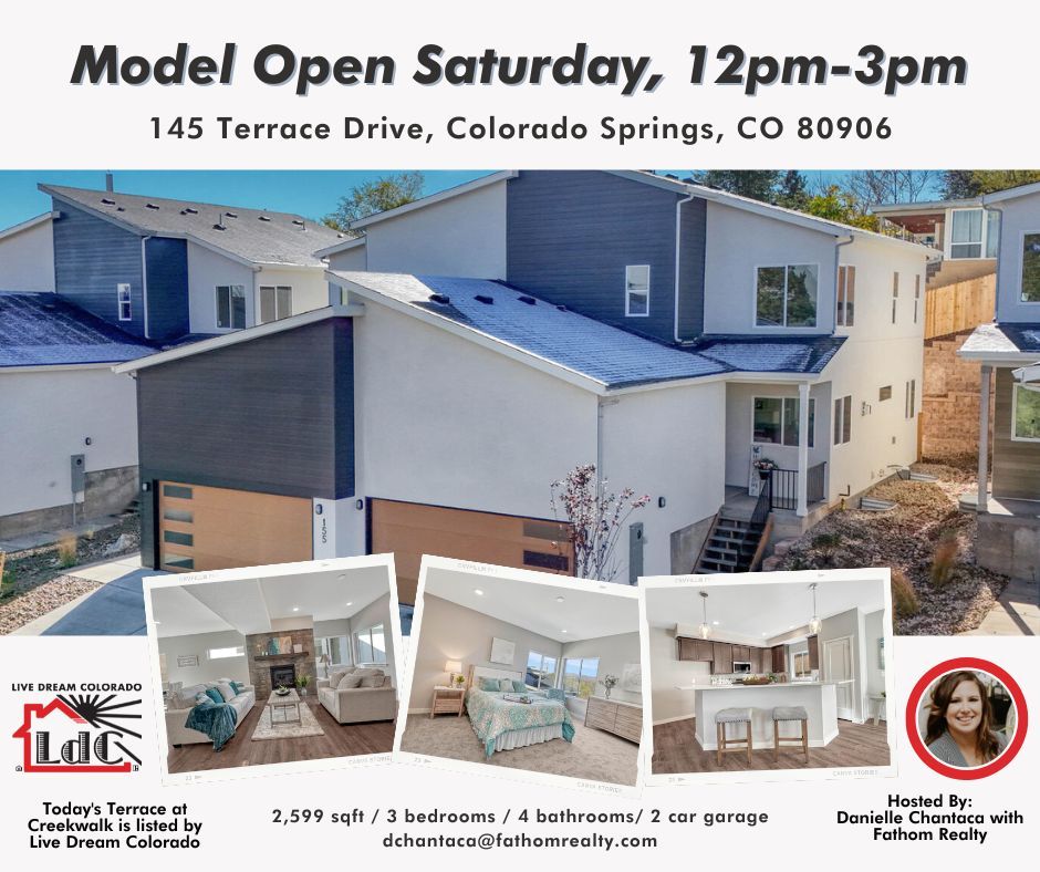LaurenDCollier's tweet image. MODEL OPEN SAT MAR 22ND 12p-3p
Stop by &amp;amp; visit this Saturday to tour your new home!

#NoHOA #HOAFree #NewConstructionColorado #ColoradoSpringsHomes #PikesPeakViews #LuxuryLiving #LuxuryFinishes #CreekwalkColoradoSprings #ColoradoSprings #WestsideColoradoSprings