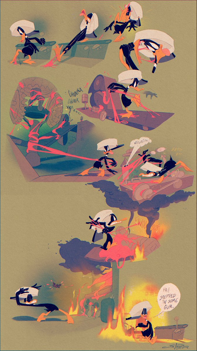 Early Concept drawings for gum factory gag #TheDayTheEarthBlewUp