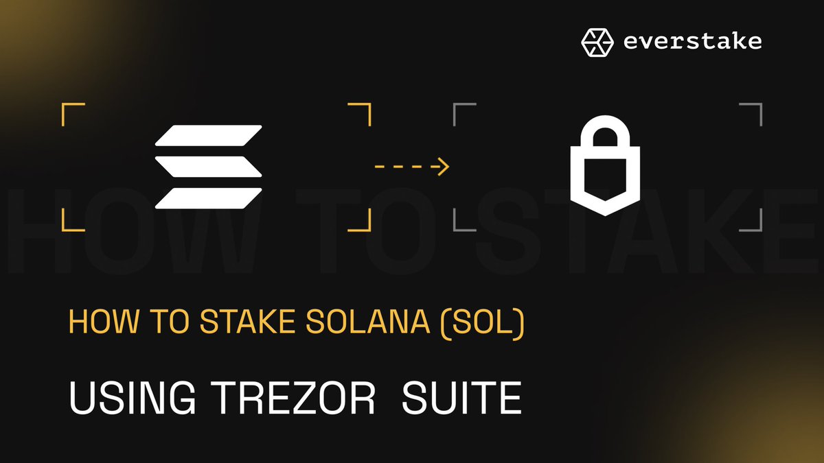 We've prepared a comprehensive guide on staking $SOL via <a href="/Trezor/">Trezor</a>, which became available recently. It's as easy to understand and user-friendly as Trezor itself!

Just follow these simple steps:
• Step 1: Connect Your Trezor and Open Trezor Suite
• Step 2: Access the Staking