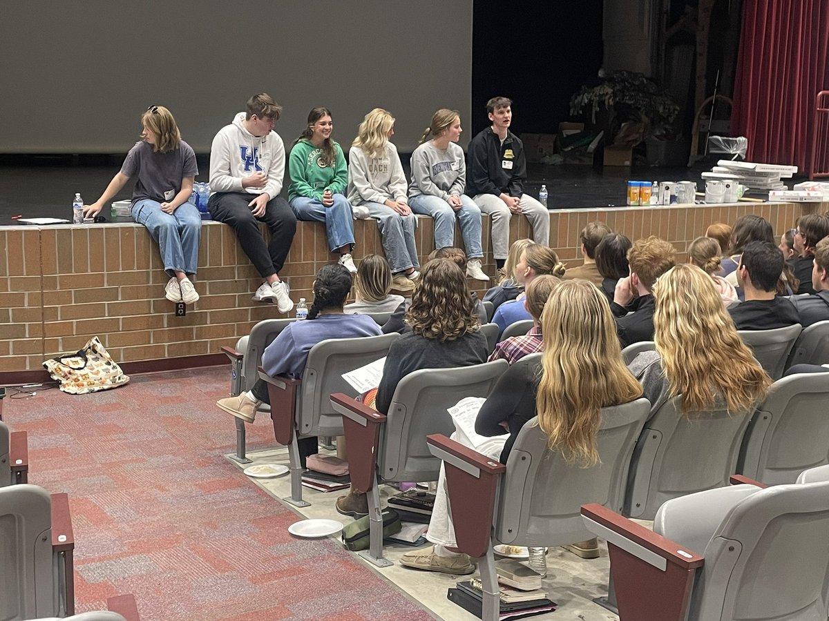Always our favorite lunch and learn of the year, and today was no different. Loved having this group back to share their college and life experiences with our FMPs.