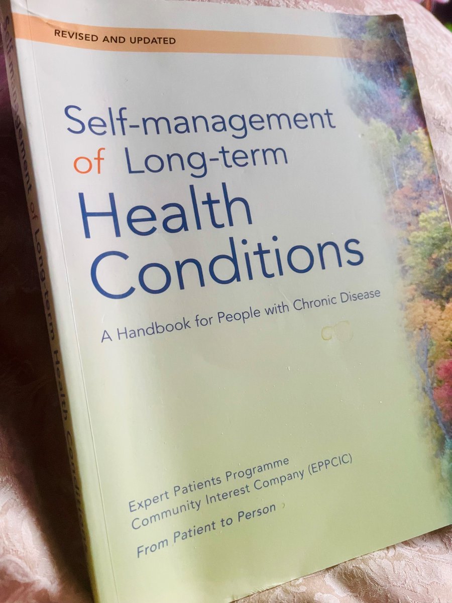 Been a while but when you know what works for you &amp; what matters to you … #supportedself-management #longtermconditions #LTCs #ProfkateLorig #EPP #expertpatientsprogramme