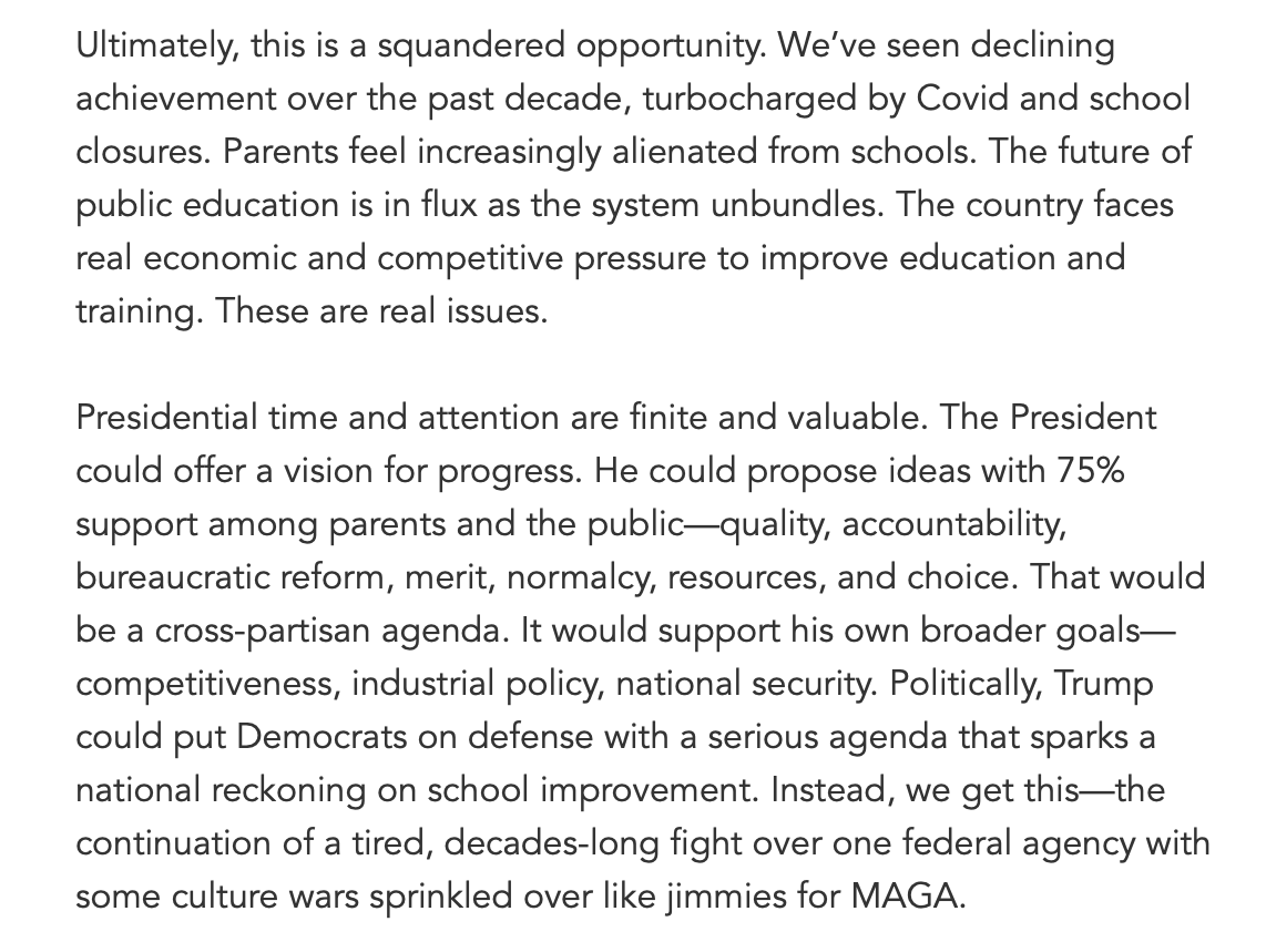 This moment we've come to is mostly a squandered opportunity. Via <a href="/eduwonk/">Eduwonk</a>: