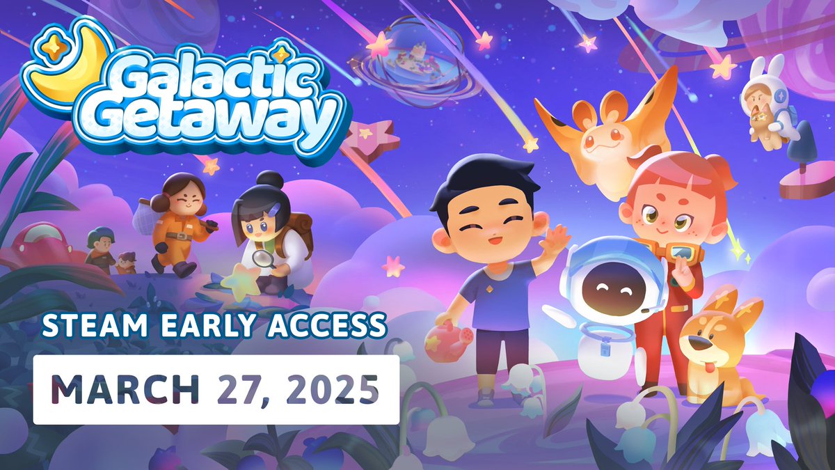 Looking for creators to play our game for Early Access! If you know anyone who would love a cozy multiplayer life sim where you collect pets and build a town in space please tag them!