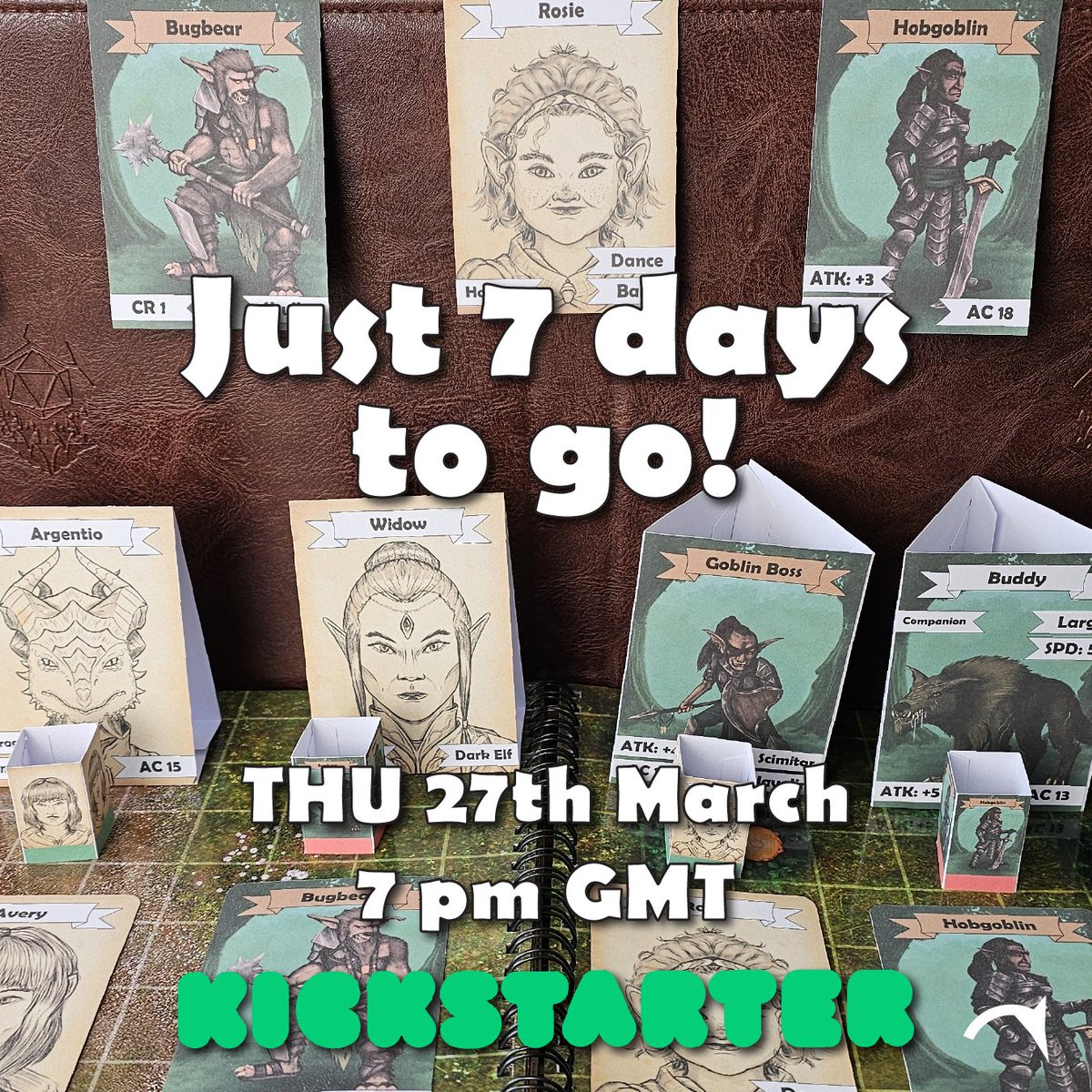 Just 7 days to go - TTRPG Cards Made Easy will launch on Kickstarter 27th March at 7 PM GMT.
Bring the magic of custom cards for your characters, monsters, NPCs and more to your game table.
kickstarter.com/projects/dandm…