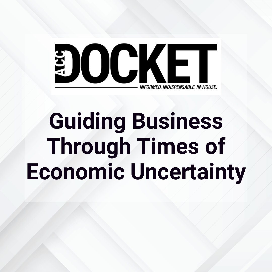 With off-and-on tariffs, trade tensions, and recession risks, it’s crucial for legal teams to take proactive steps. Here are 6 key areas where you can help your company navigate financial and operational instability: docket.acc.com/guiding-busine…