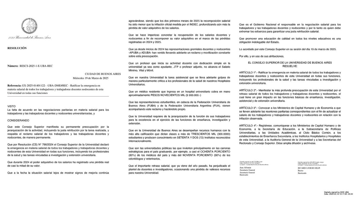 UBAonline's tweet image. Leé la nota: uba.ar/ubanoticias/no…

Leé la resolución ⬇️