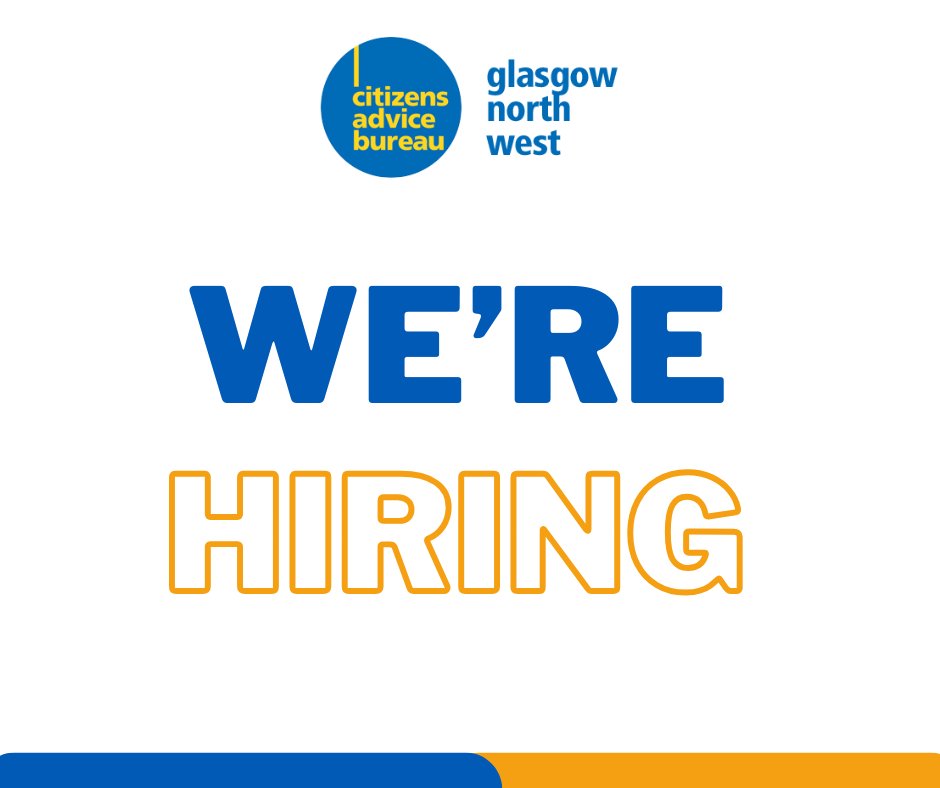 We are looking for an Energy Adviser and Energy Coordinator to join our team 🤩
Please click the link below to see full job descriptions and APPLY ONLINE.
Closing date is Monday 7th April.
👉 gnwcab.org.uk/careers