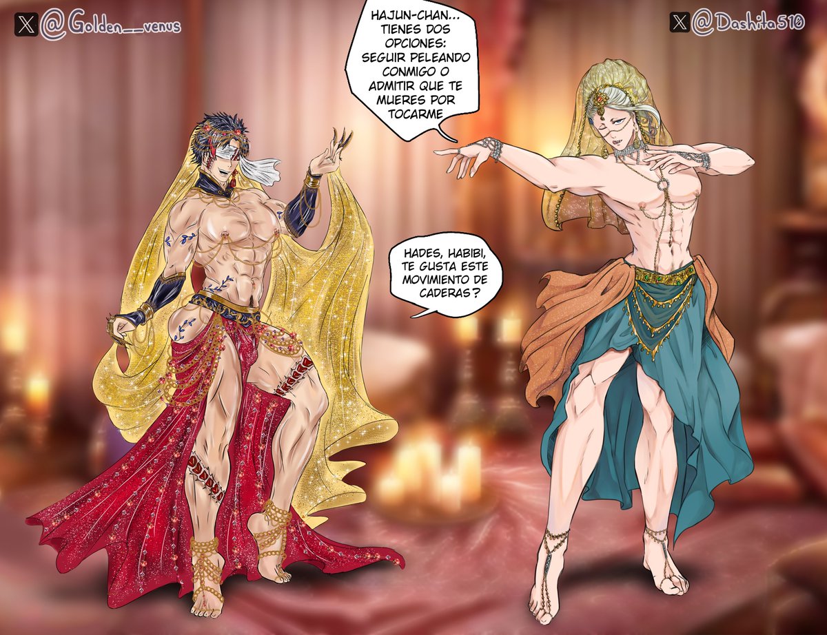 Art collab que hice junto a mi adorada <a href="/golden__venus/">gσł∂єη ѵєηυs ⚸ /HIATUS - NO COMMISSIONS</a> 
Yo me divertí mucho dibujando a Buda, la primera vez que lo dibujo bien y lo amé!! 😍
A poco no se ven tan sexys los dos? 😏
