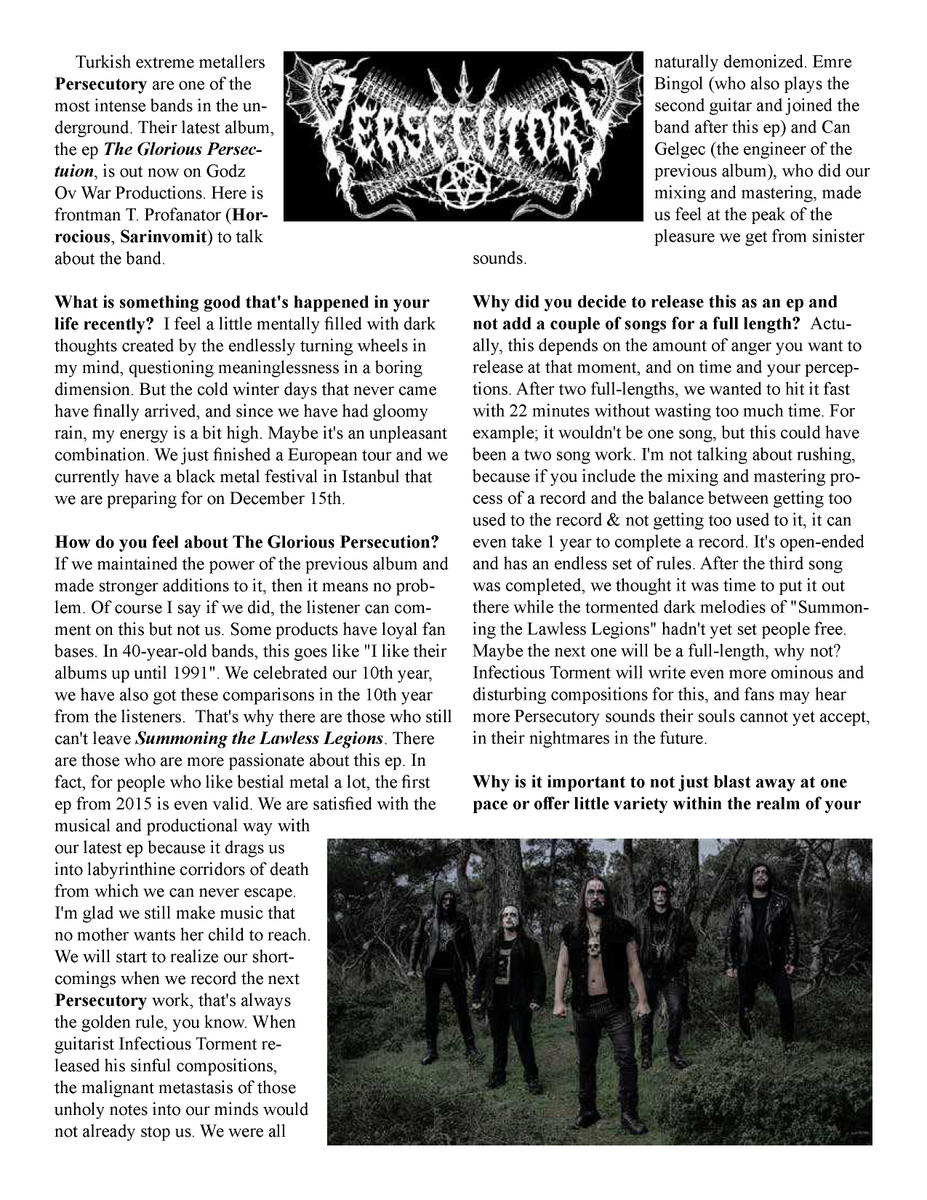 GodzOvWar's tweet photo. ๐ฅ Interview with Persecutory in the latest issue of Transcending the Mundane.
#interview #persecutory #blackmetal #deathmetal https://t.co/BiC8HNWeme