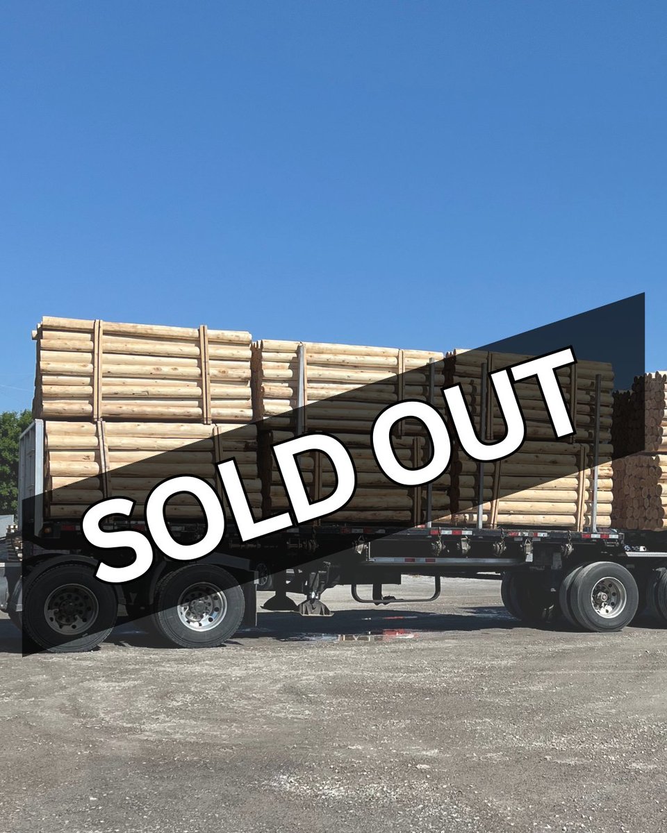 We are all sold out of wooden fence posts! Come by for other fencing products or steel posts! 50% off!