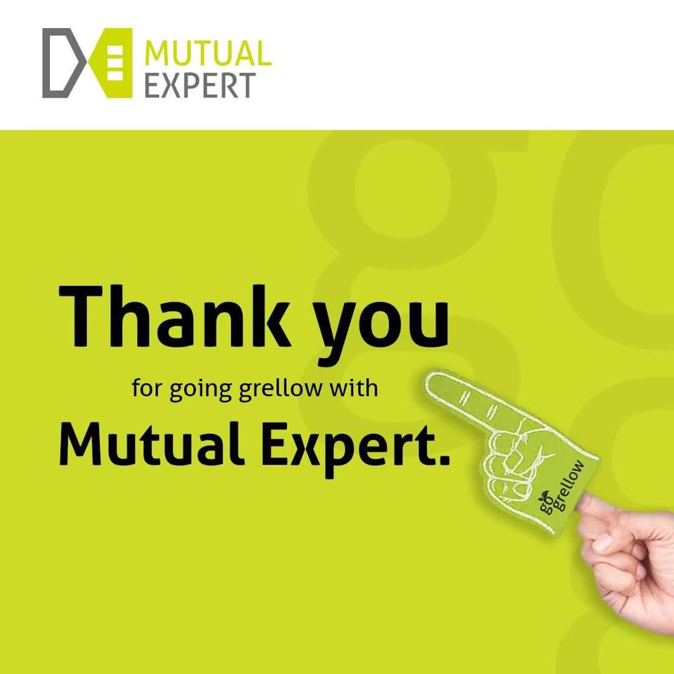 Your success is our success! We're grateful you chose to #GoGrellow with Mutual Expert and we value our continued partnership.

#ClientsDay #MutualExpert #InsuranceSoftware  #ClientAppreciation 

Go Grellow!- mutualexpert.com/contact-us/