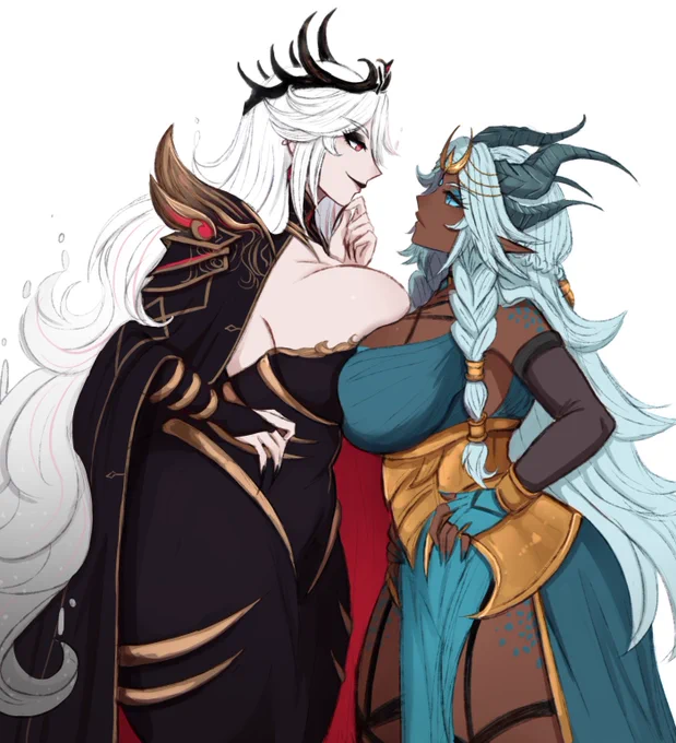 Commis for anonymous!Left - my oc/ Right- the owner 