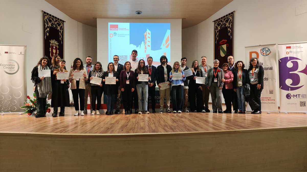 UCLM EID (@uclmeid) on Twitter photo Con la entrega de premios cerramos las #XII_Jornadas_Doctorales_UCLM. Enhorabuena a premiados/as y a resto de participantes y nos vemos en las #XIII_Jornadas_Doctorales_UCLM en el campus de Ciudad Real de <a href="/uclm_es/">Universidad de Castilla-La Mancha</a>. Con la entrega de premios cerramos las #XII_Jornadas_Doctorales_UCLM. Enhorabuena a premiados/as y a resto de participantes y nos vemos en las #XIII_Jornadas_Doctorales_UCLM en el campus de Ciudad Real de <a href="/uclm_es/">Universidad de Castilla-La Mancha</a>.