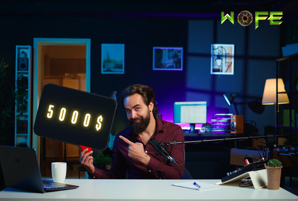 wofeio's tweet photo. 🚀 Wofe Creative Video Contest – Win Exciting Rewards! 🎥

Show your creativity and make an exciting video about Wofe! The Top 5 most creative videos will win cash prizes!  

🥇 1st place: $3000  
🏅 Next 4 winners: $500 each  

📌 How to participate?
1️⃣ Create a unique and creative video about Wofe.
2️⃣ Make it as creative as possible!
3️⃣ Share it on your social media.

🔥 More creativity = Higher chances to win!