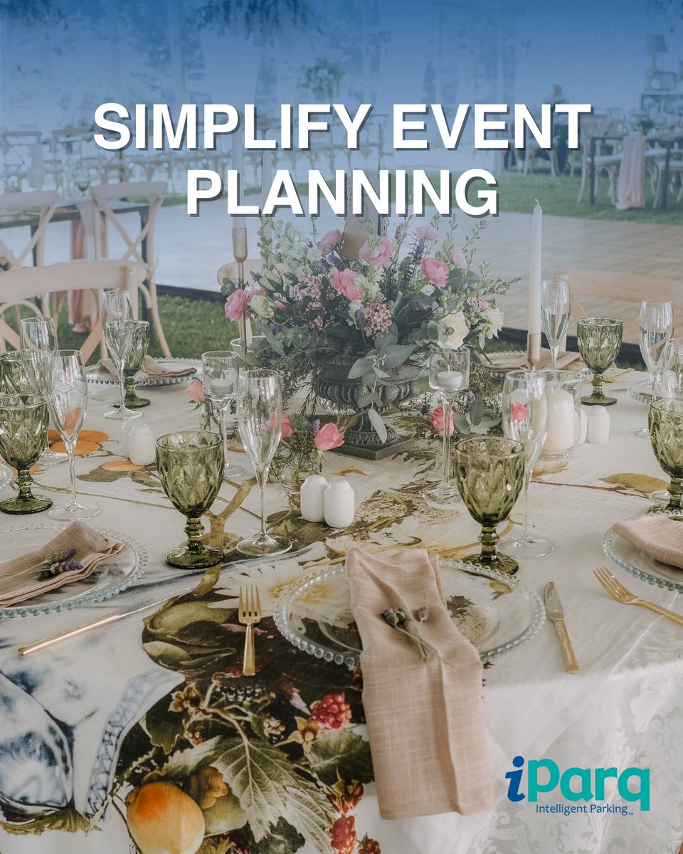 iparqsmart's tweet photo. iParq is more than just parking.

Our Event Planning Portal is designed to simplify your workflow and help you track the planning process from beginning to end. Check out our blog on how EPP saves you time, money, and your sanity during an event: https://t.co/xmwhxajrpT https://t.co/y5FZgaBRwU
