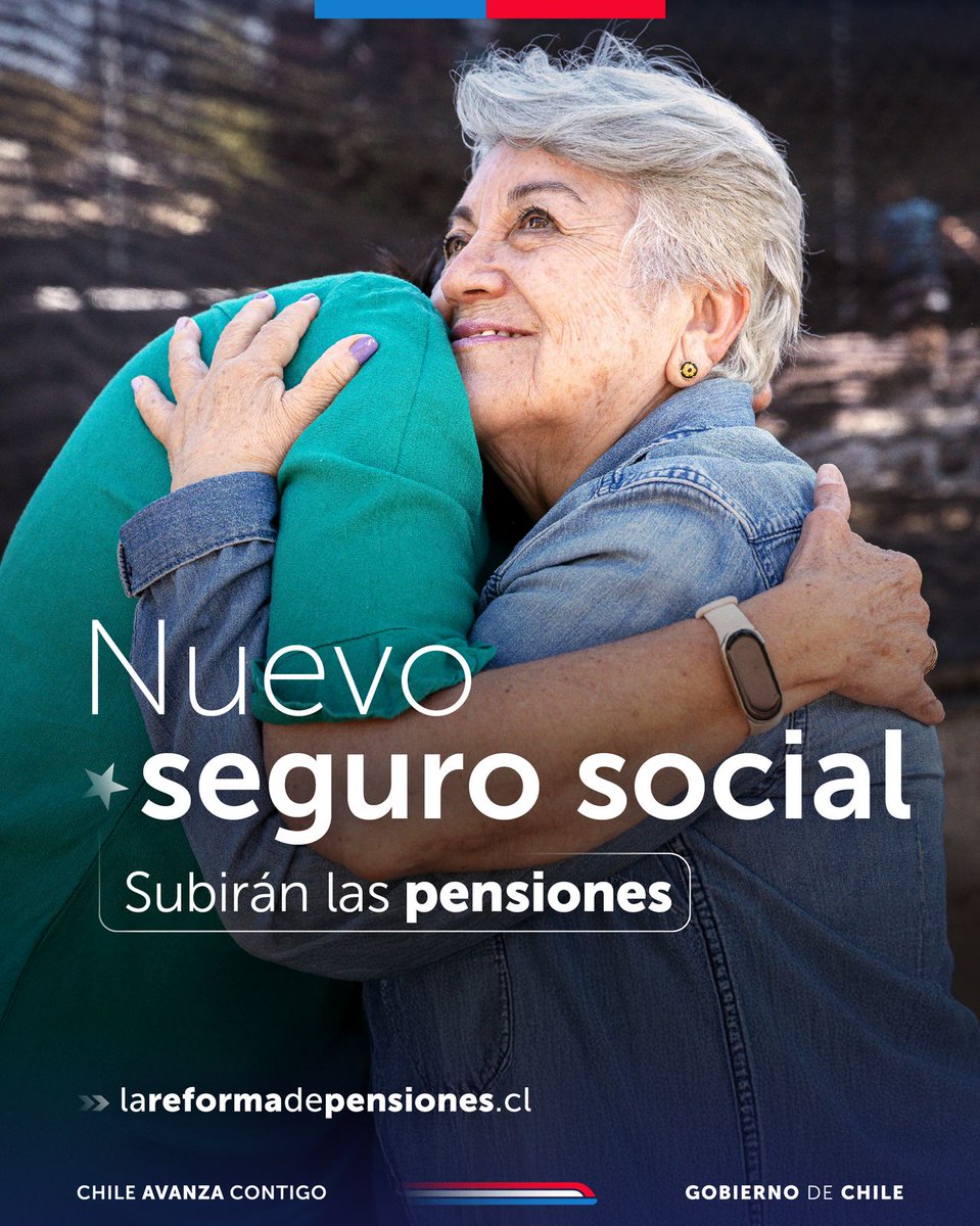 El Presidente Boric ya promulgó la Reforma Previsional con que #SubiránLasPensiones de 2,8 millones de jubiladas y jubilados. Logramos lo que antes parecía imposible: poner el bienestar de personas mayores como prioridad para que sus jubilaciones suban ahora entre un 14% y un 35%