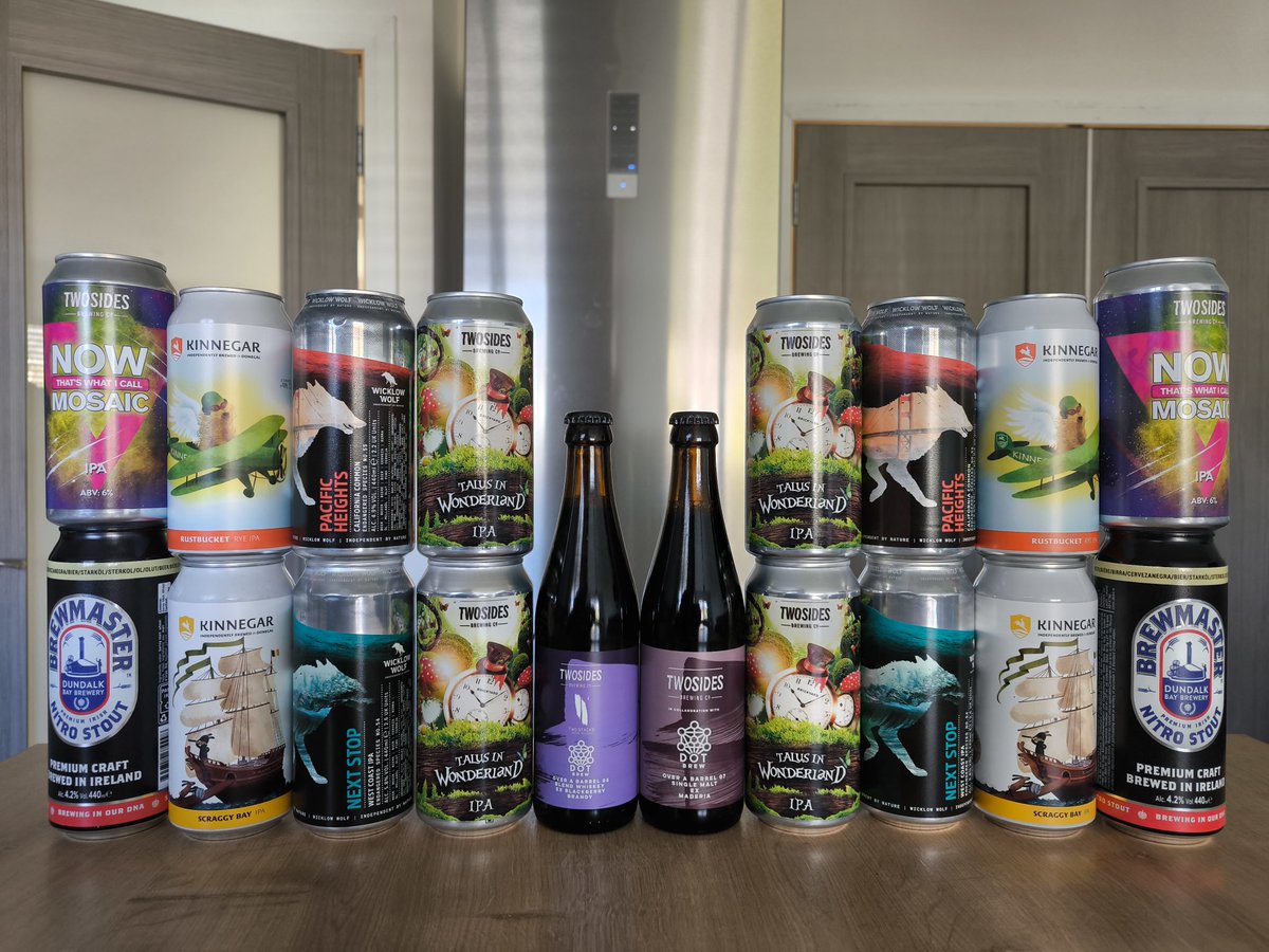 First #ThirstyThursday haul in a while <a href="/BrewmasterBeer/">Brewmaster Beer</a> <a href="/KinnegarBrewing/">Kinnegar Brewing</a> <a href="/WWolfBrewery/">Wicklow Wolf Brewery | B Corp™</a> <a href="/twosidesbrewco/">Two Sides Brew Co</a> <a href="/DOT_Brew/">DOT brew</a> <a href="/TwoStacksWhisky/">Two Stacks Whiskey</a> <a href="/brickyard_d16/">Brickyard Gastropub</a> #CraftBeer 🍻🍻