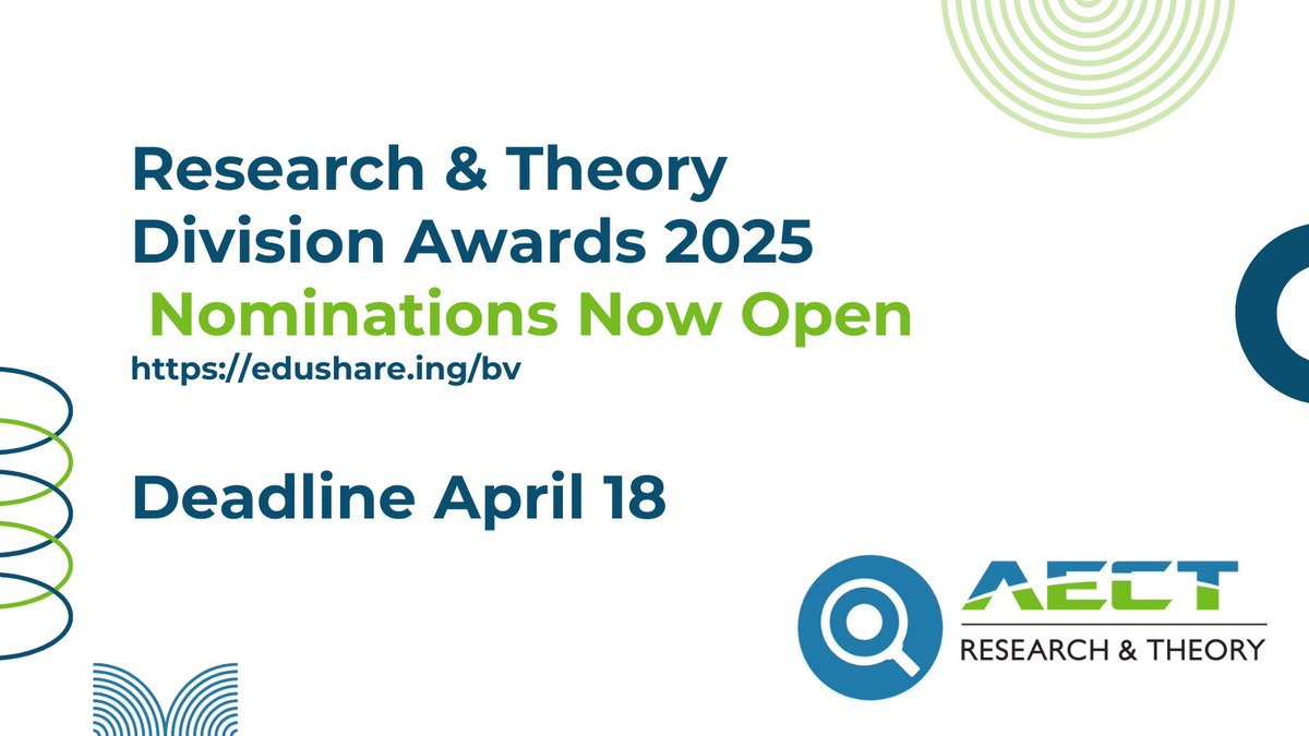 AECT Research & Theory Division tweet media