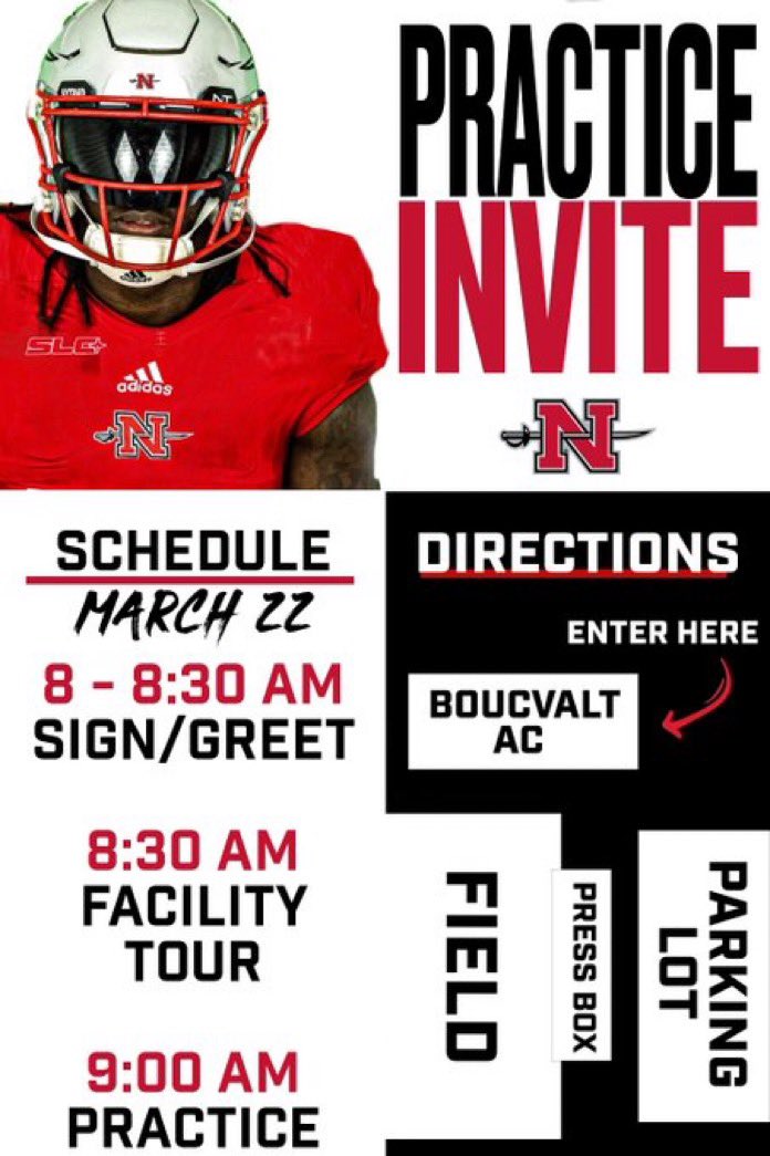 Dallas Davis (@dallas9davis) on Twitter photo Thank you for the invite <a href="/CoachRobSnyder/">Rob Snyder</a> <a href="/NichollsState/">Nicholls State University</a> <a href="/CoachHam_NSU/">Webb Hamilton</a> 
<a href="/MacCorleone74/">Rion (Ree-un) Young</a> <a href="/ShedrickMckenz2/">Miss-Lou Recruits</a> <a href="/jenningsdj107/">Devin JENNINGS</a> <a href="/DaShaunfields22/">DA’SHAUN FIELDS</a> 
<a href="/SmithT67/">Coach Smith</a> <a href="/Seanharrison66/">Sean Harrison</a> Thank you for the invite <a href="/CoachRobSnyder/">Rob Snyder</a> <a href="/NichollsState/">Nicholls State University</a> <a href="/CoachHam_NSU/">Webb Hamilton</a> 
<a href="/MacCorleone74/">Rion (Ree-un) Young</a> <a href="/ShedrickMckenz2/">Miss-Lou Recruits</a> <a href="/jenningsdj107/">Devin JENNINGS</a> <a href="/DaShaunfields22/">DA’SHAUN FIELDS</a> 
<a href="/SmithT67/">Coach Smith</a> <a href="/Seanharrison66/">Sean Harrison</a>