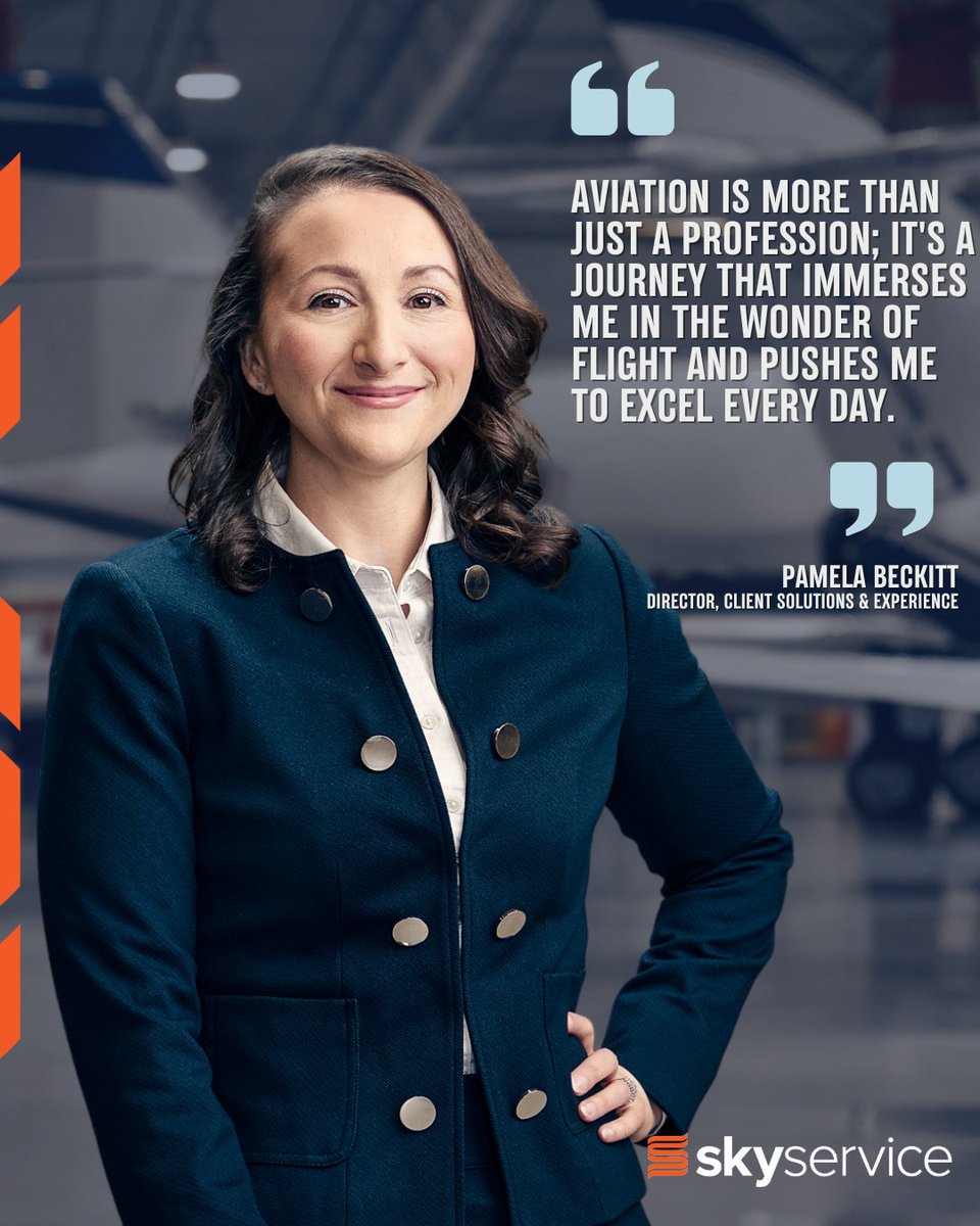 “I’m passionate about connecting people globally, and it is the driving force behind my career in aviation.”

Pamela will be part of the Skyservice team at next week’s NBAA S&amp;D 2025.

Stop by booth #701 or book a time to meet us: hubs.li/Q03cLFd40  

#NBAA #SDC2025 #BizAv