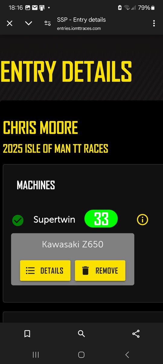 Thanks to the <a href="/ttracesofficial/">Isle of Man TT Races</a> organisers for giving me the most perfect race number once again 😍😃#33